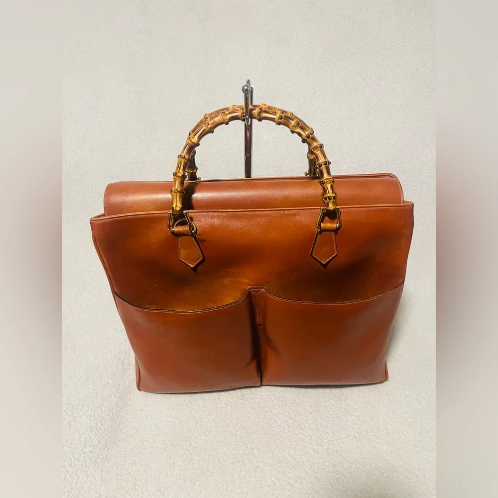 Gucci Bamboo Leather Tote/ Handbag - Picture 16 of 16